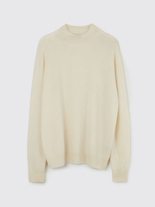 Col haut homme en cachemire blanc - Gobi Cashmere