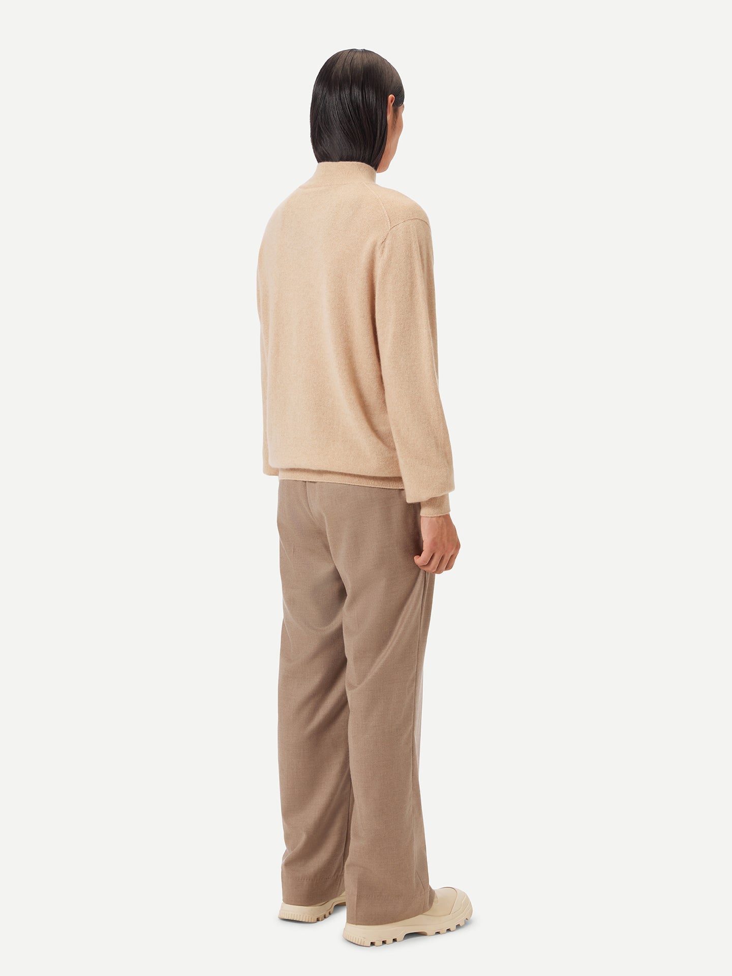 Col haut homme en cachemire Taupe - Gobi Cashmere