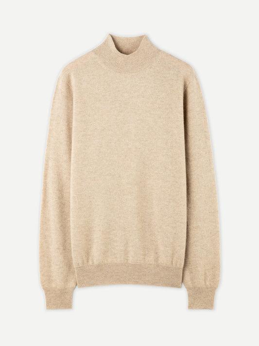 Col haut homme en cachemire Taupe - Gobi Cashmere