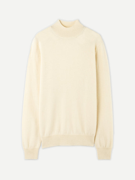 Col haut homme en cachemire Blanc - Gobi Cashmere