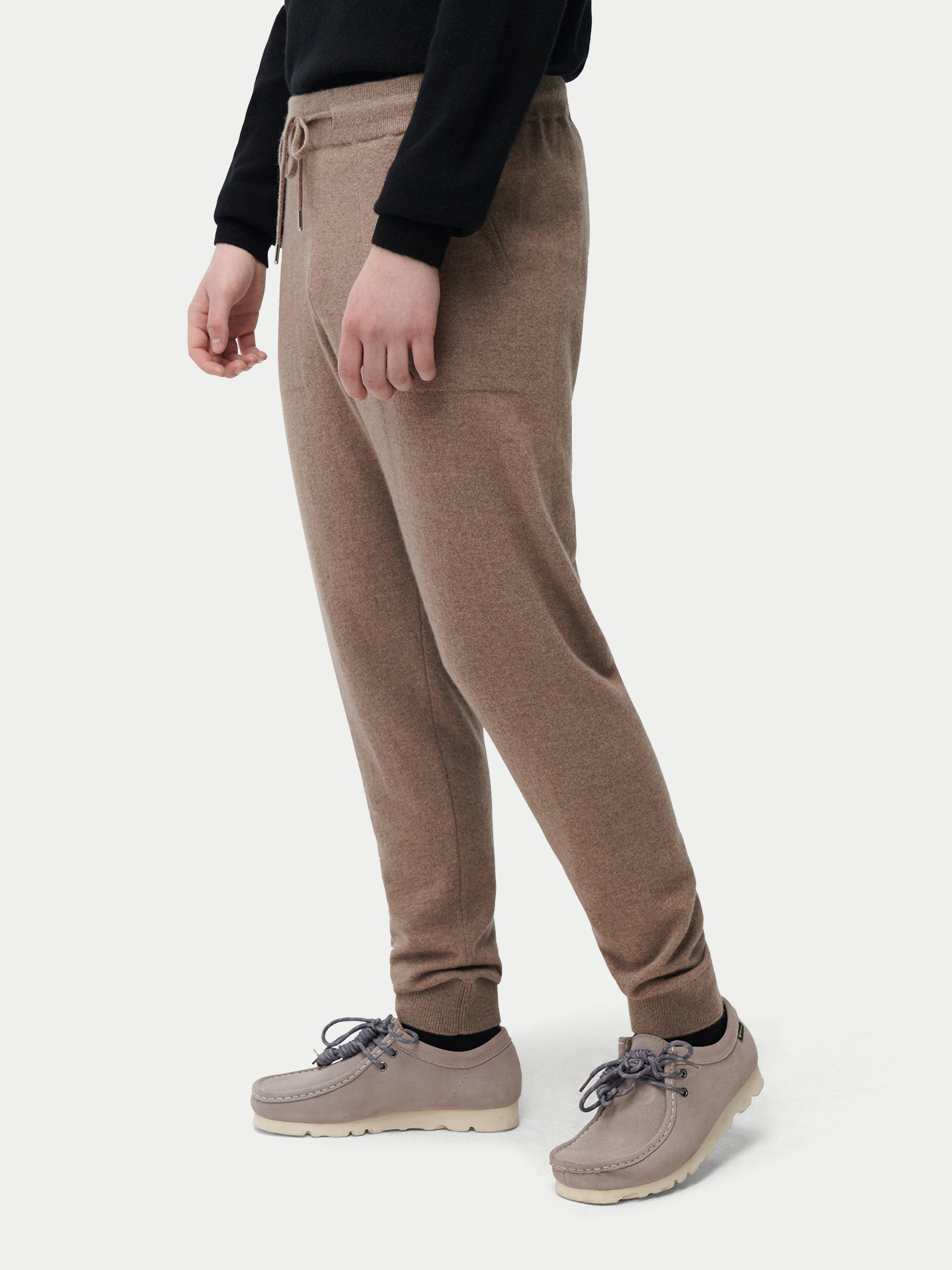 Jogger homme en cachemire Taupe - Gobi Cashmere
