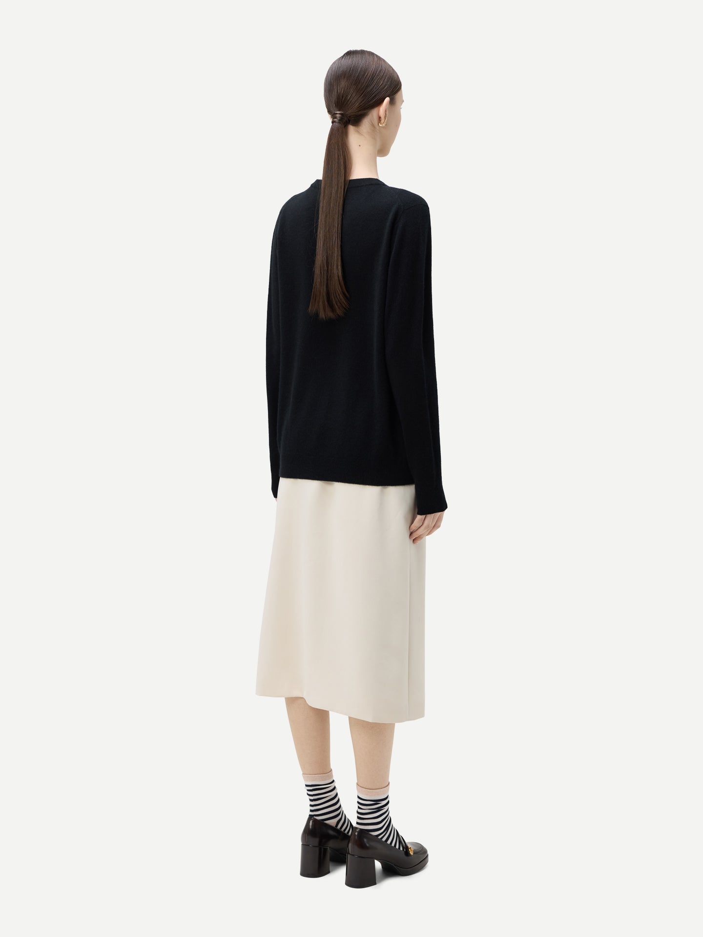 Cardigan col rond en cachemire Essential pour femmes