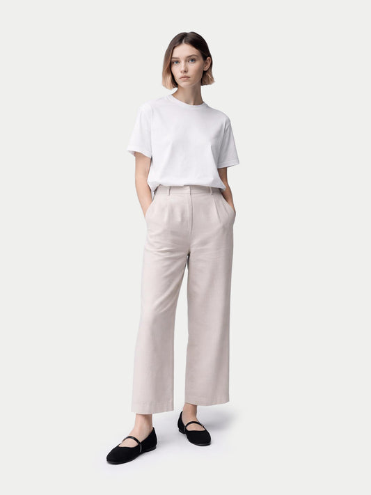 Ballerines en laine mercerisée en cachemire