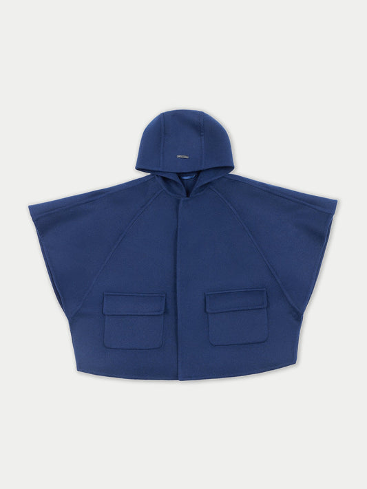 Poncho à capuche en cachemire de Mongolie pour enfants | GOBI Cashmere