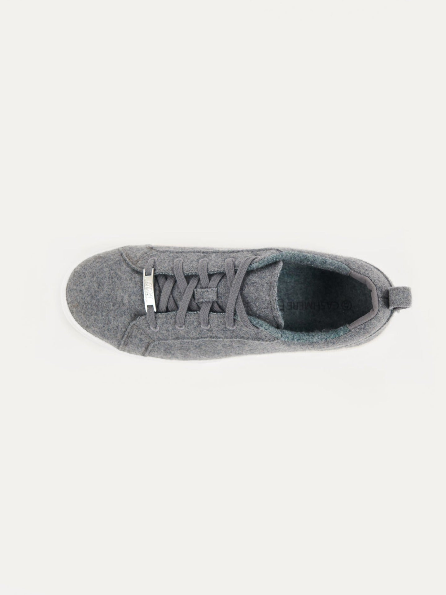 Unisex Cashmere Low Ankle Sneakers Dim Gray - Gobi Cashmere