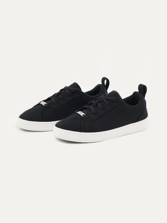 Unisex Cashmere Low Ankle Sneakers Black - Gobi Cashmere