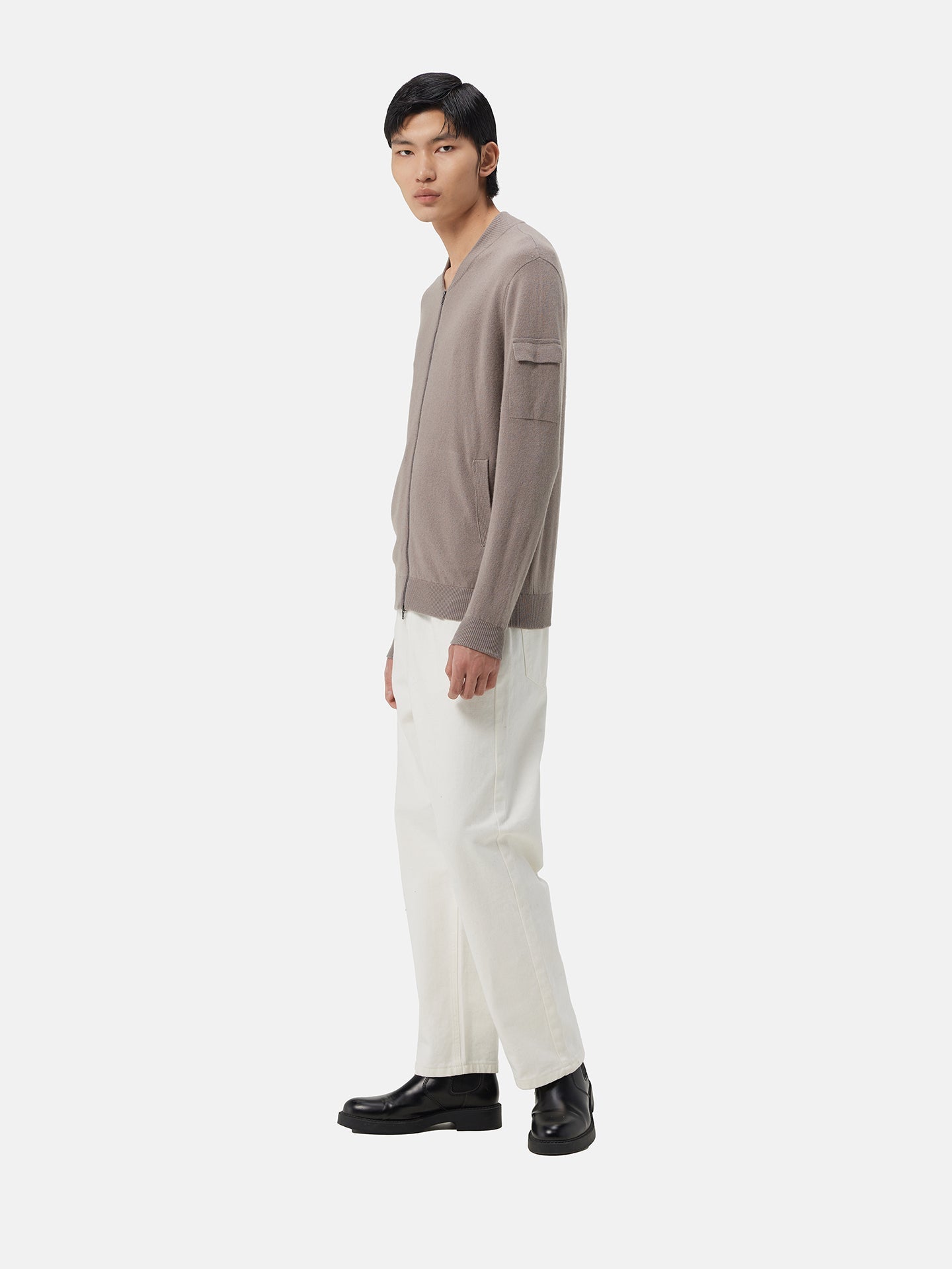Bomber jacket en cachemire authentique | GOBI Cashmere