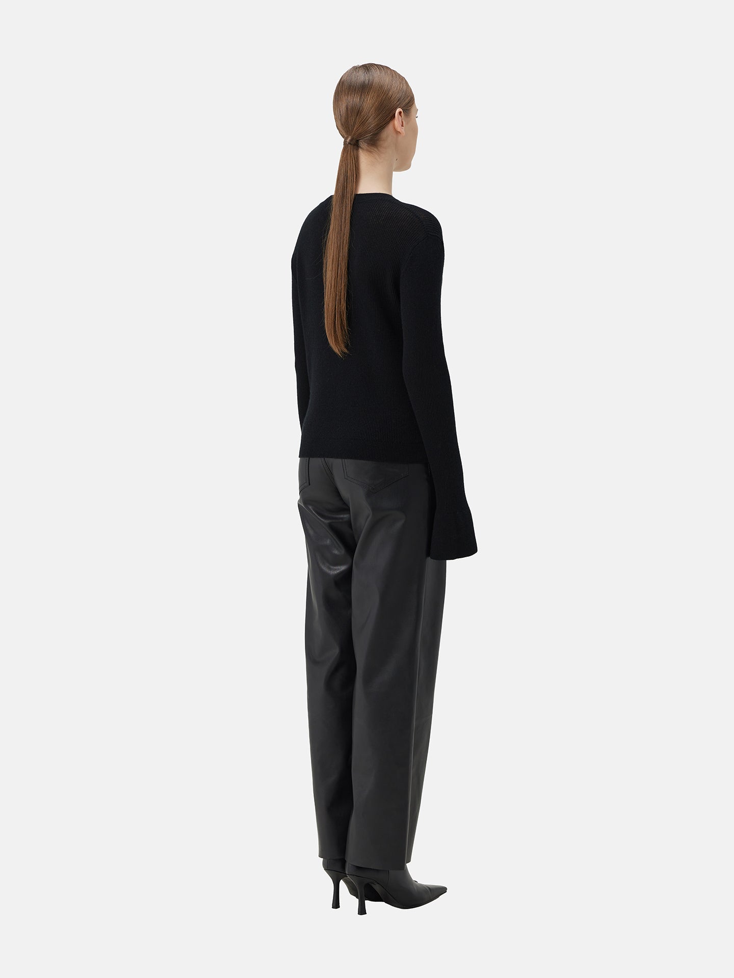 Pull à manches cloche en cachemire chaud | GOBI Cashmere