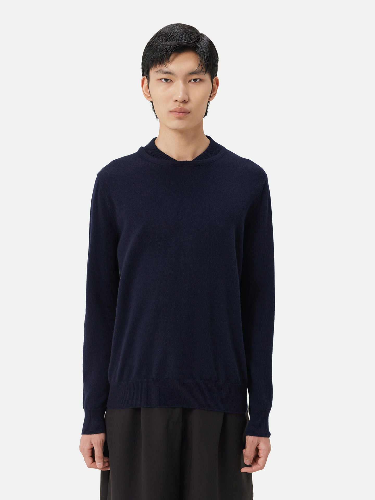 Pull double en cachemire de haute avec encolure | GOBI 