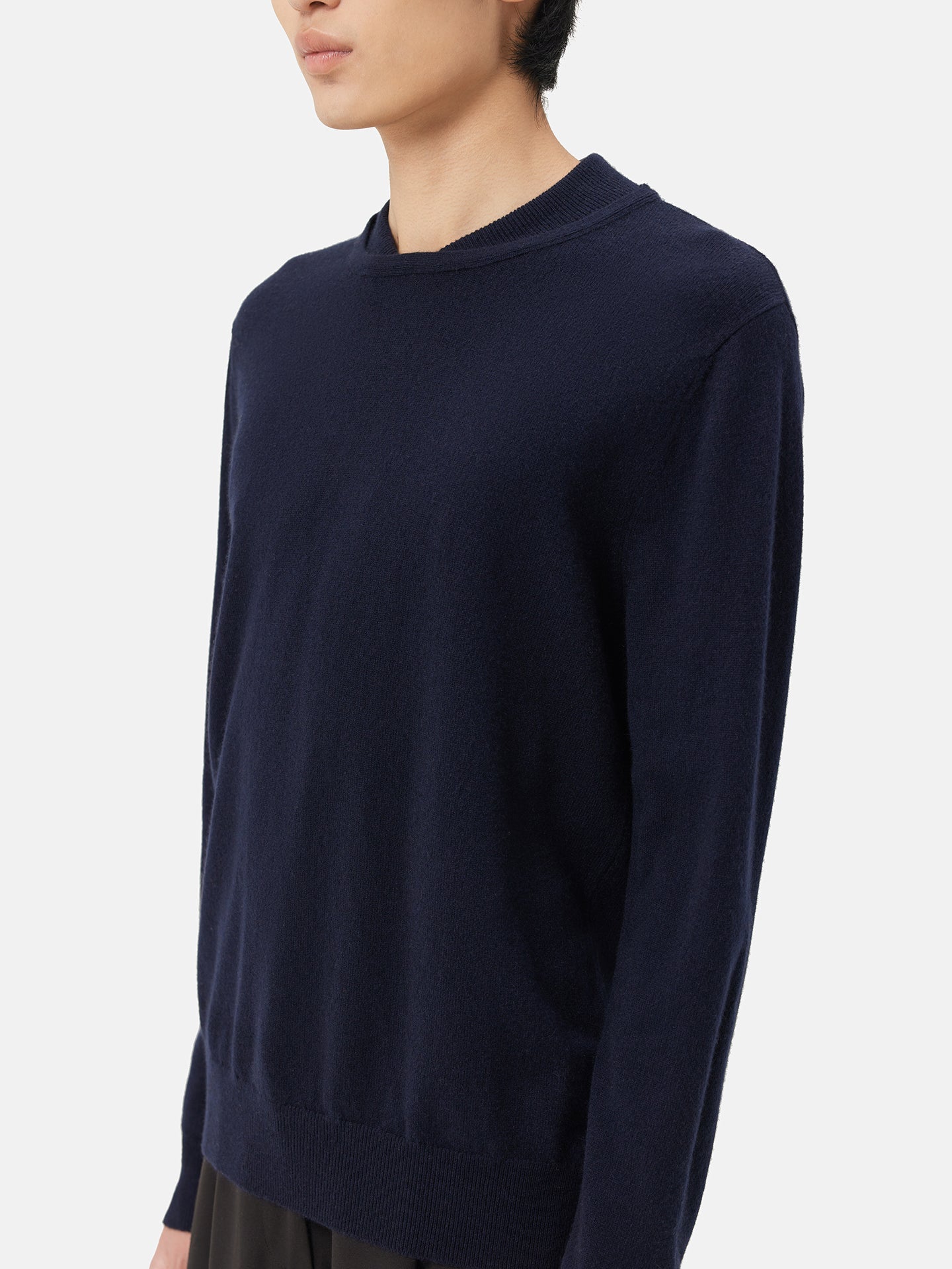 Pull double en cachemire de haute avec encolure | GOBI 