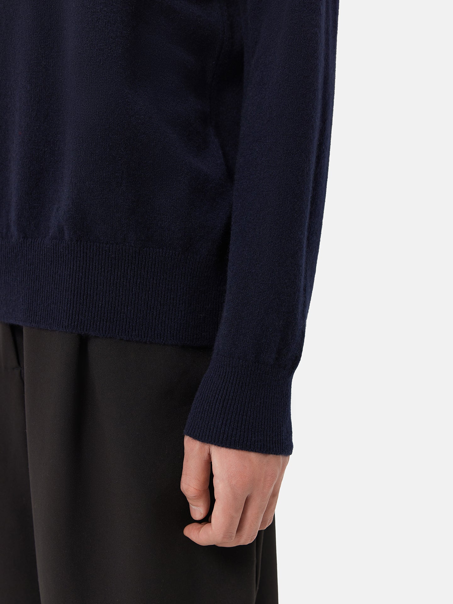 Pull double en cachemire de haute avec encolure | GOBI 
