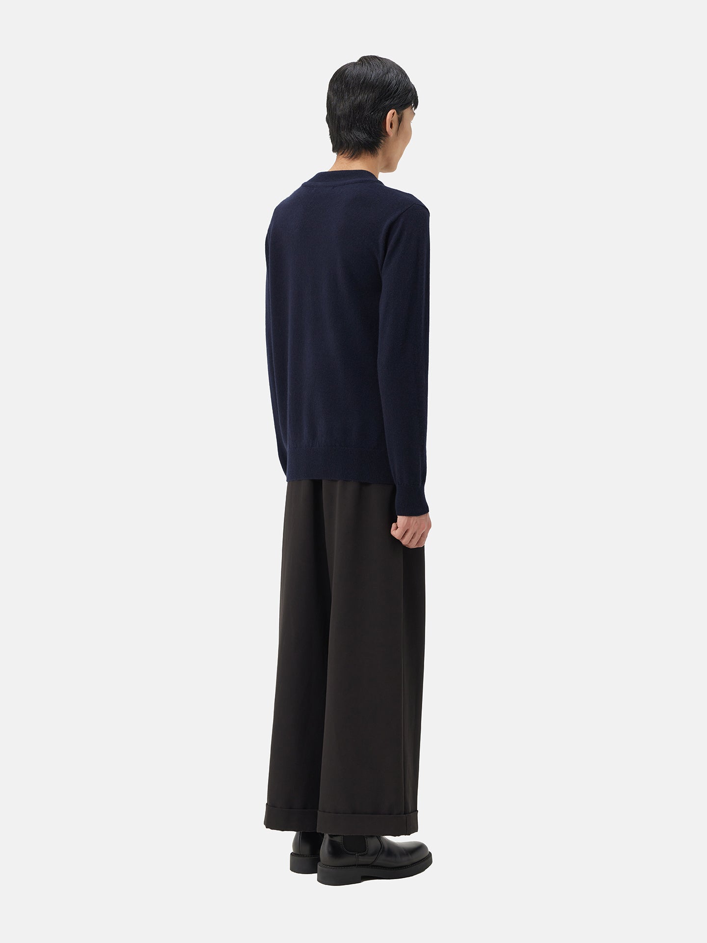 Pull double en cachemire de haute avec encolure | GOBI 