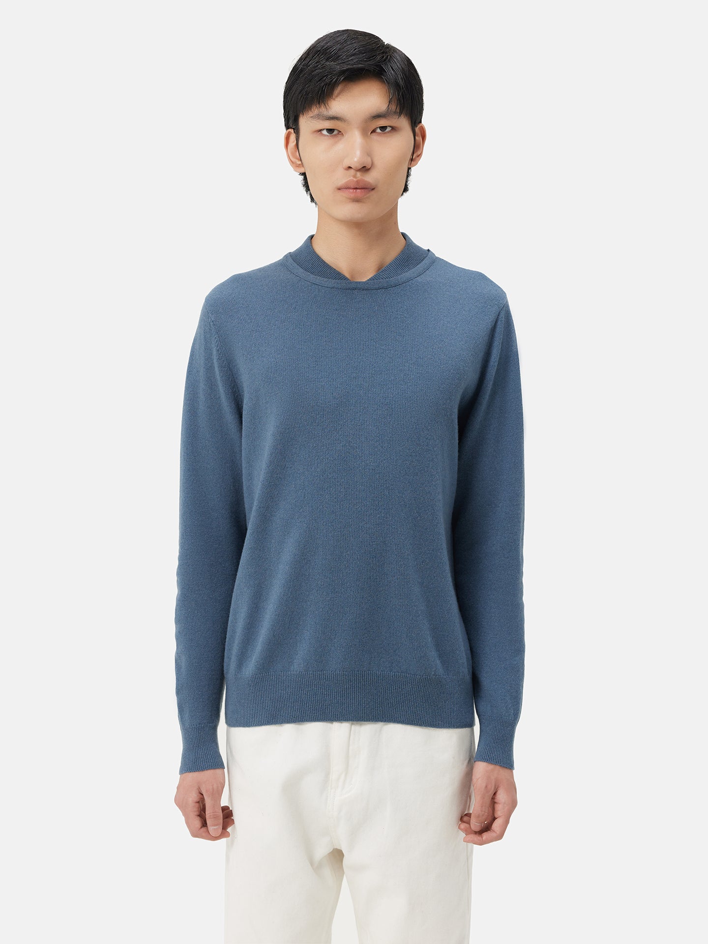 Pull double en cachemire de haute avec encolure | GOBI 
