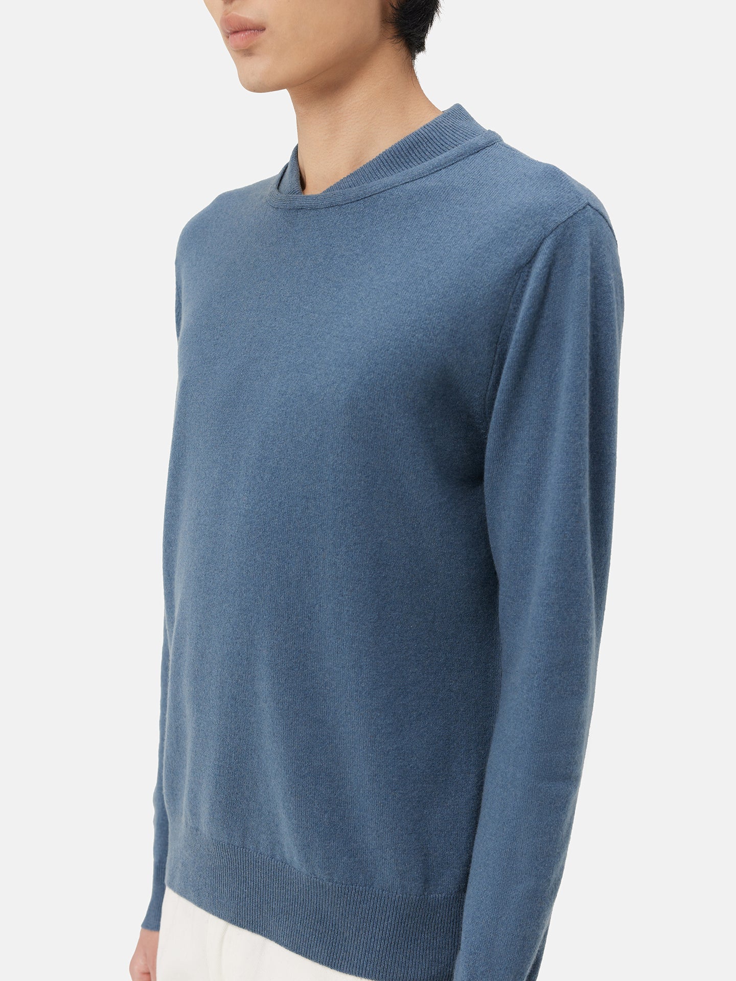 Pull double en cachemire de haute avec encolure | GOBI 