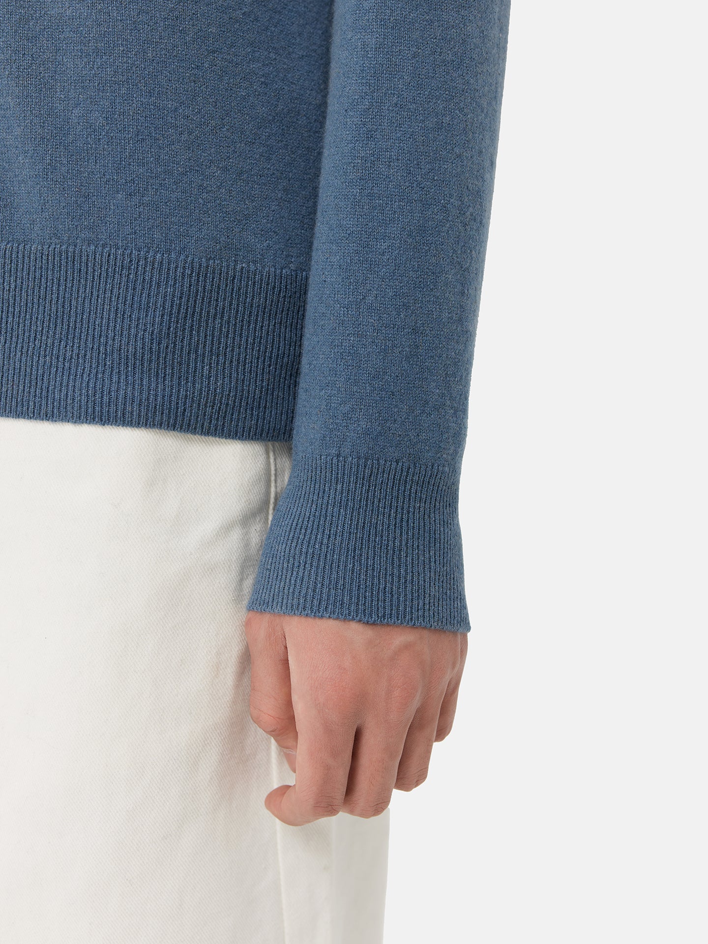 Pull double en cachemire de haute avec encolure | GOBI 