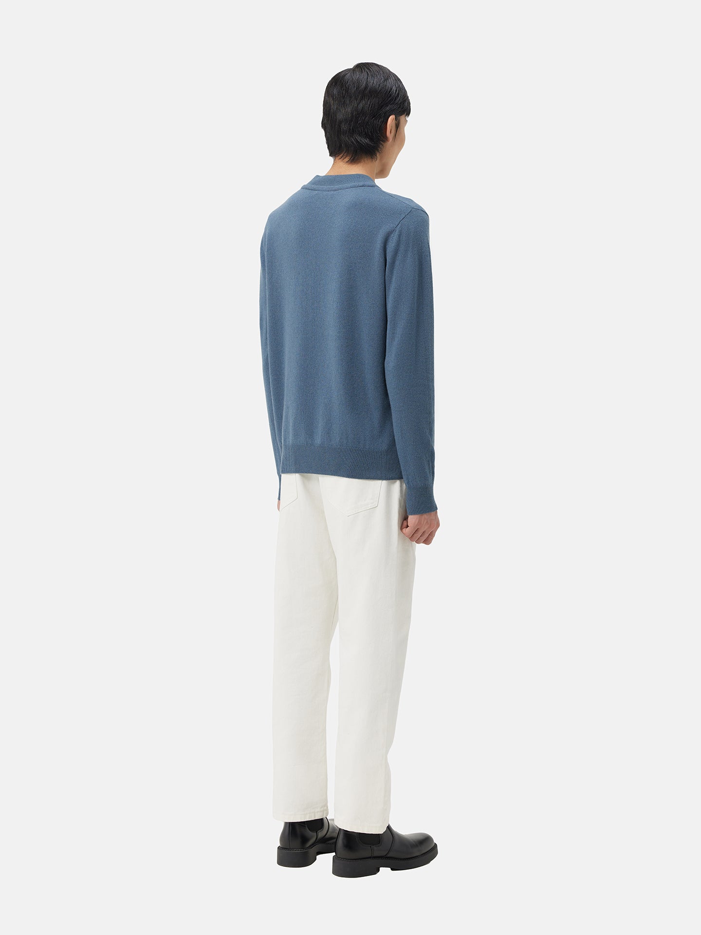 Pull double en cachemire de haute avec encolure | GOBI 