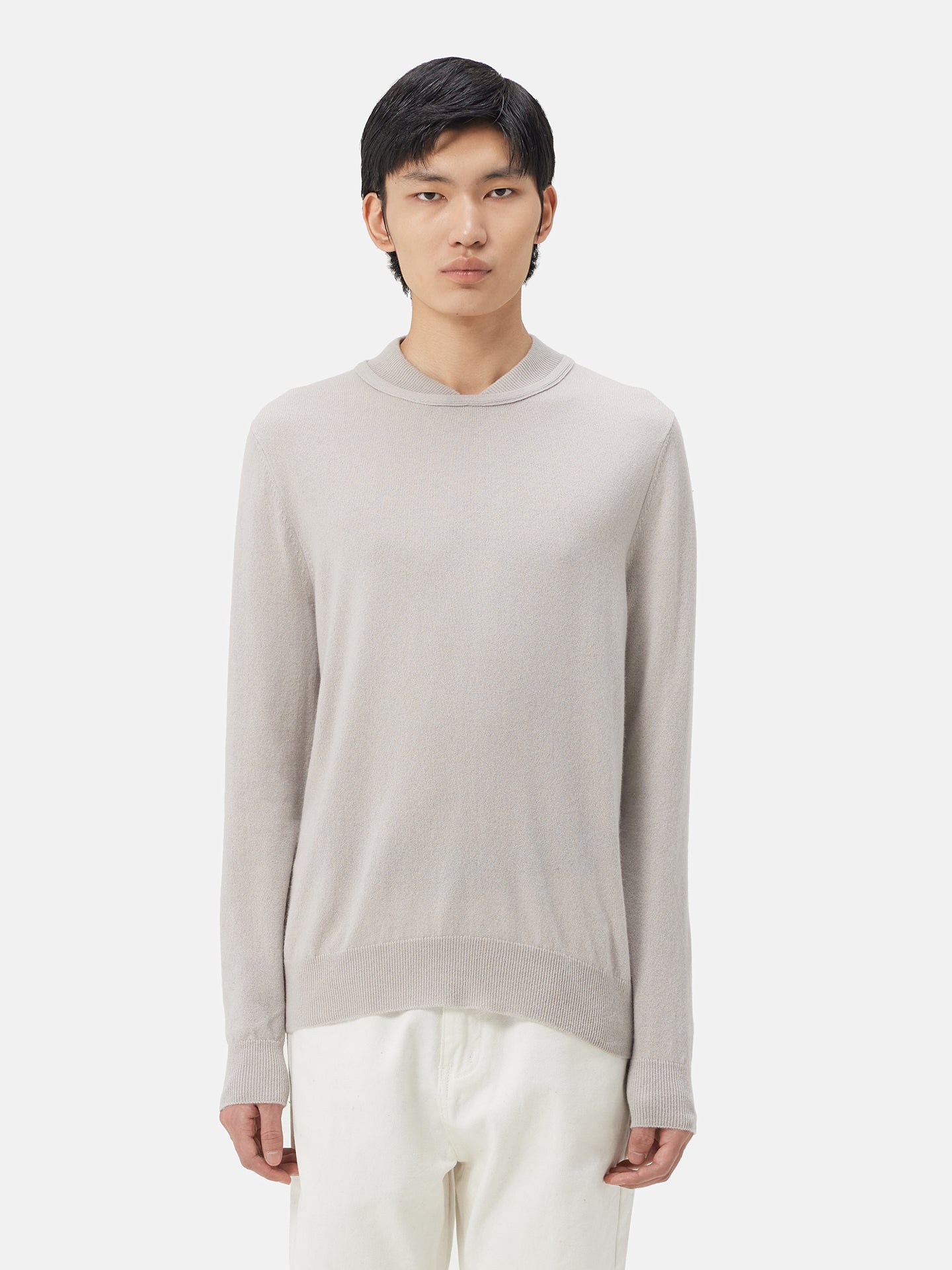 Pull double en cachemire de haute avec encolure | GOBI 