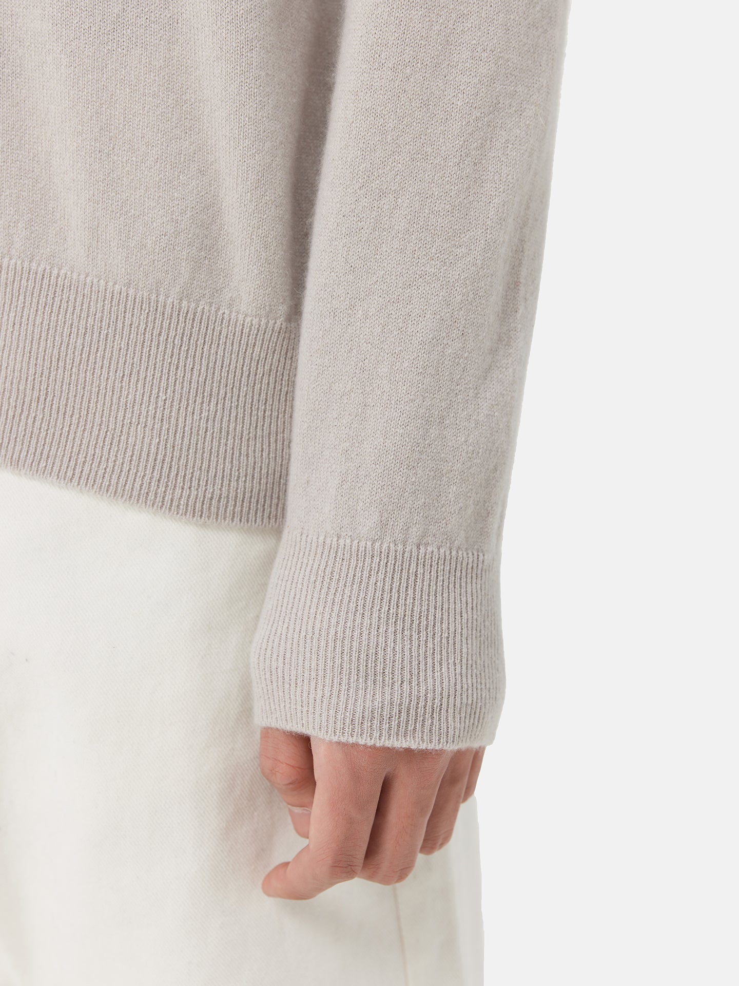 Pull double en cachemire de haute avec encolure | GOBI 