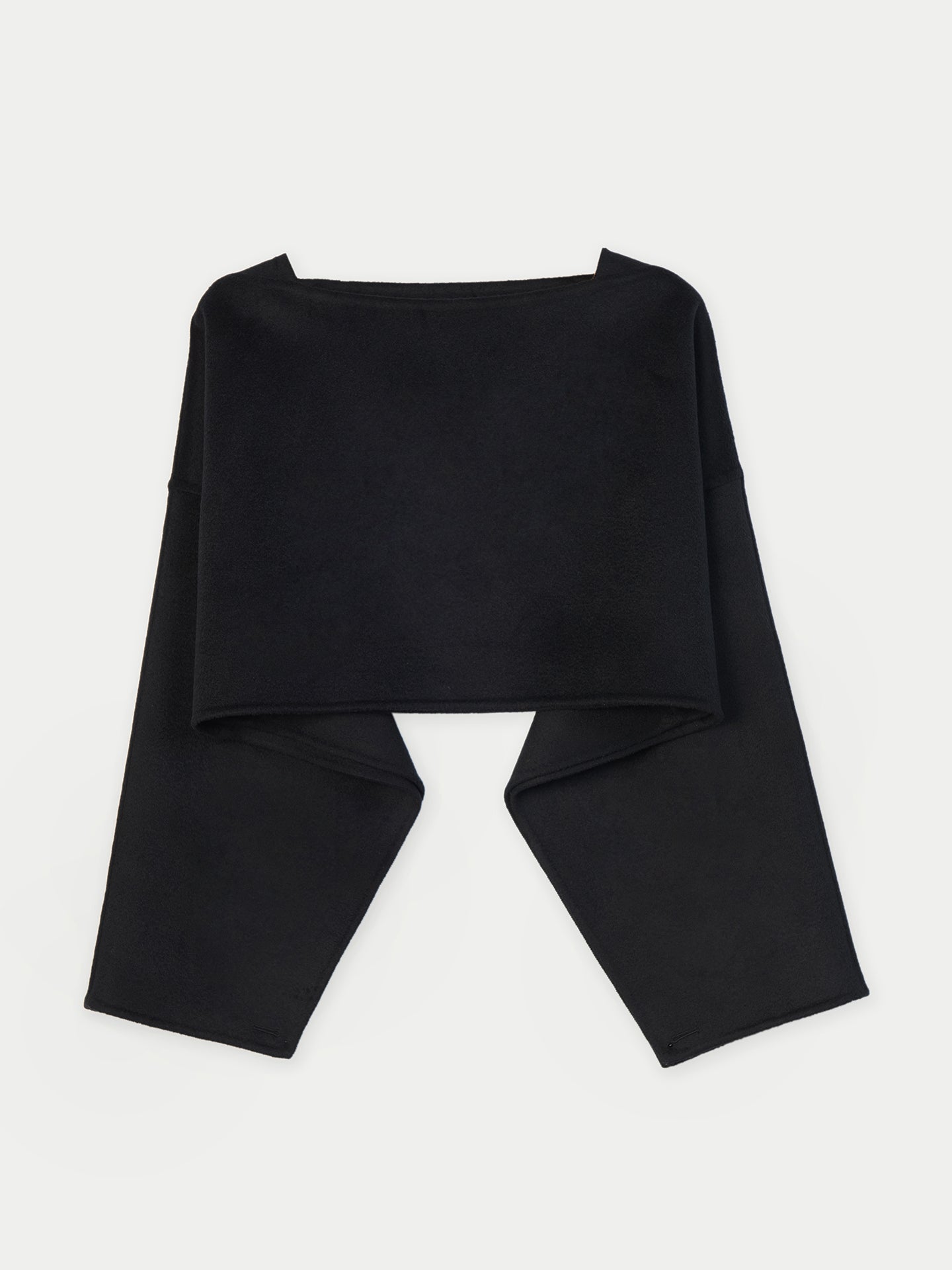 Poncho en Cachemire Polyvalent pour Femme couleur noir | GOBI Cashmere