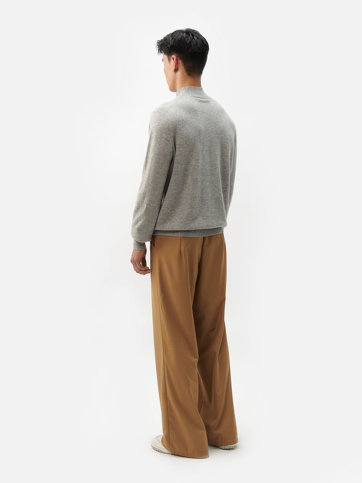 Col haut homme en cachemire gris - Gobi Cashmere