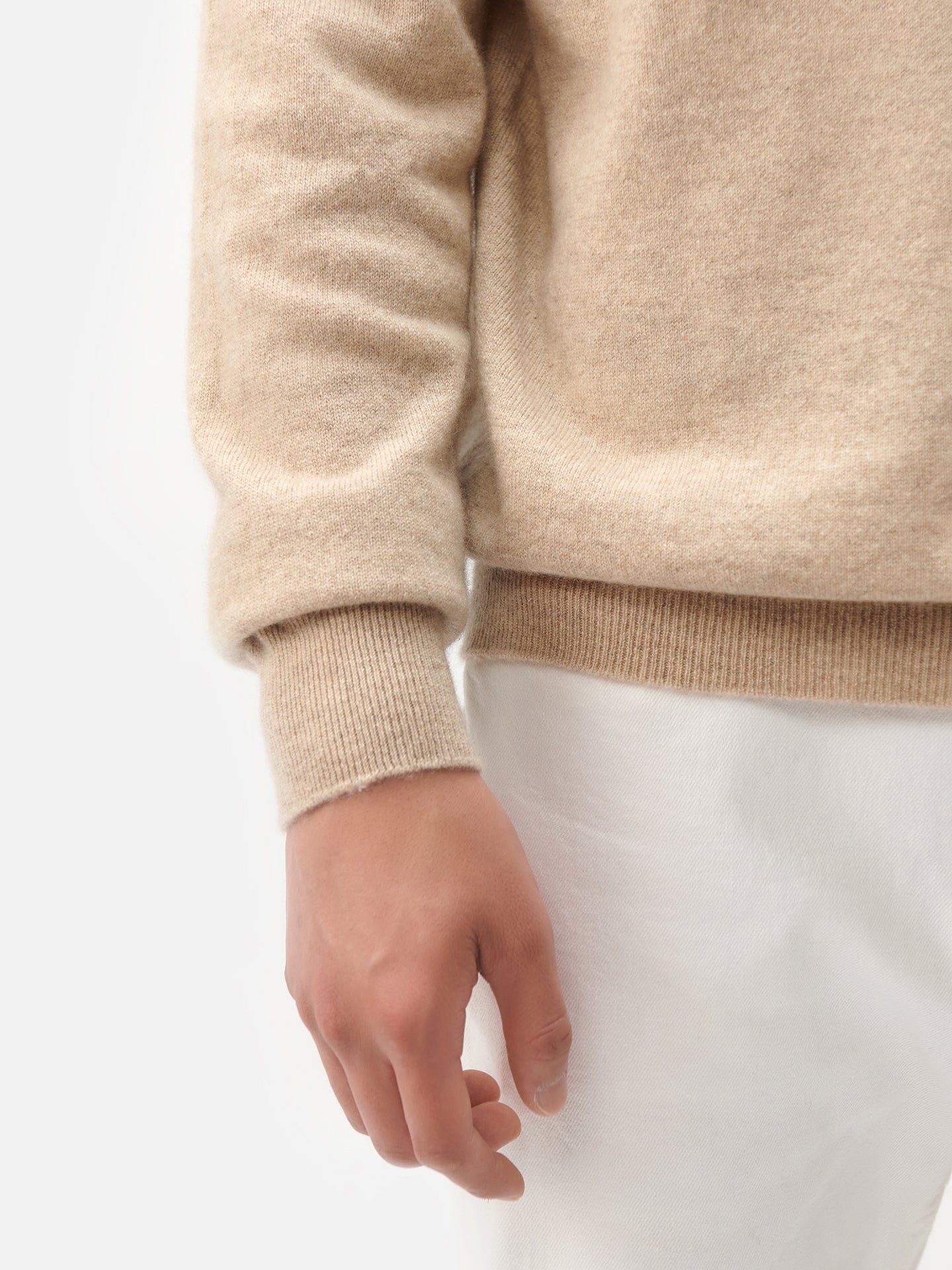 Col roulé homme en cachemire pour hommes  Taupe - Gobi Cashmere