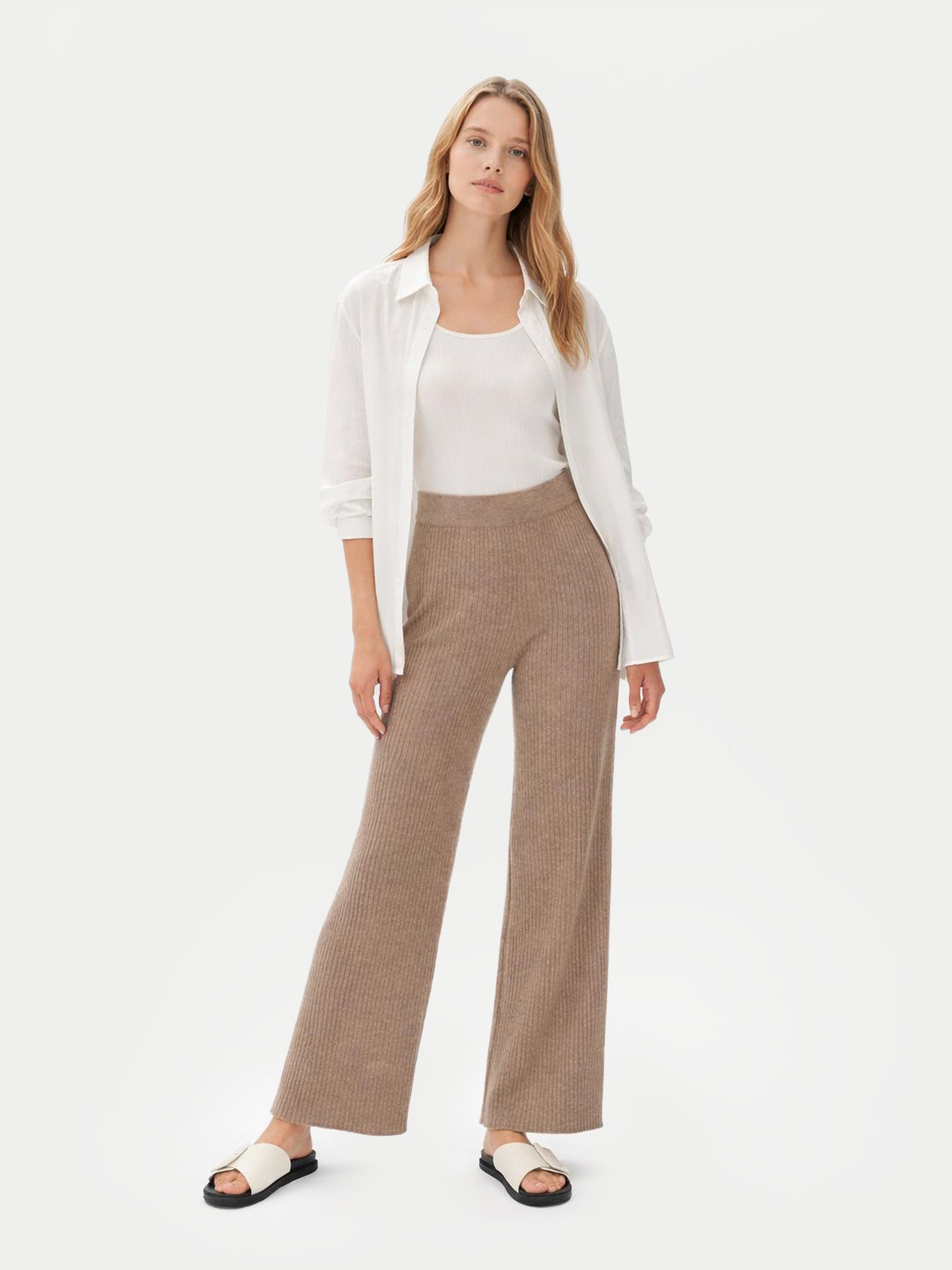 Pantalon en cachemire Couleur Organique