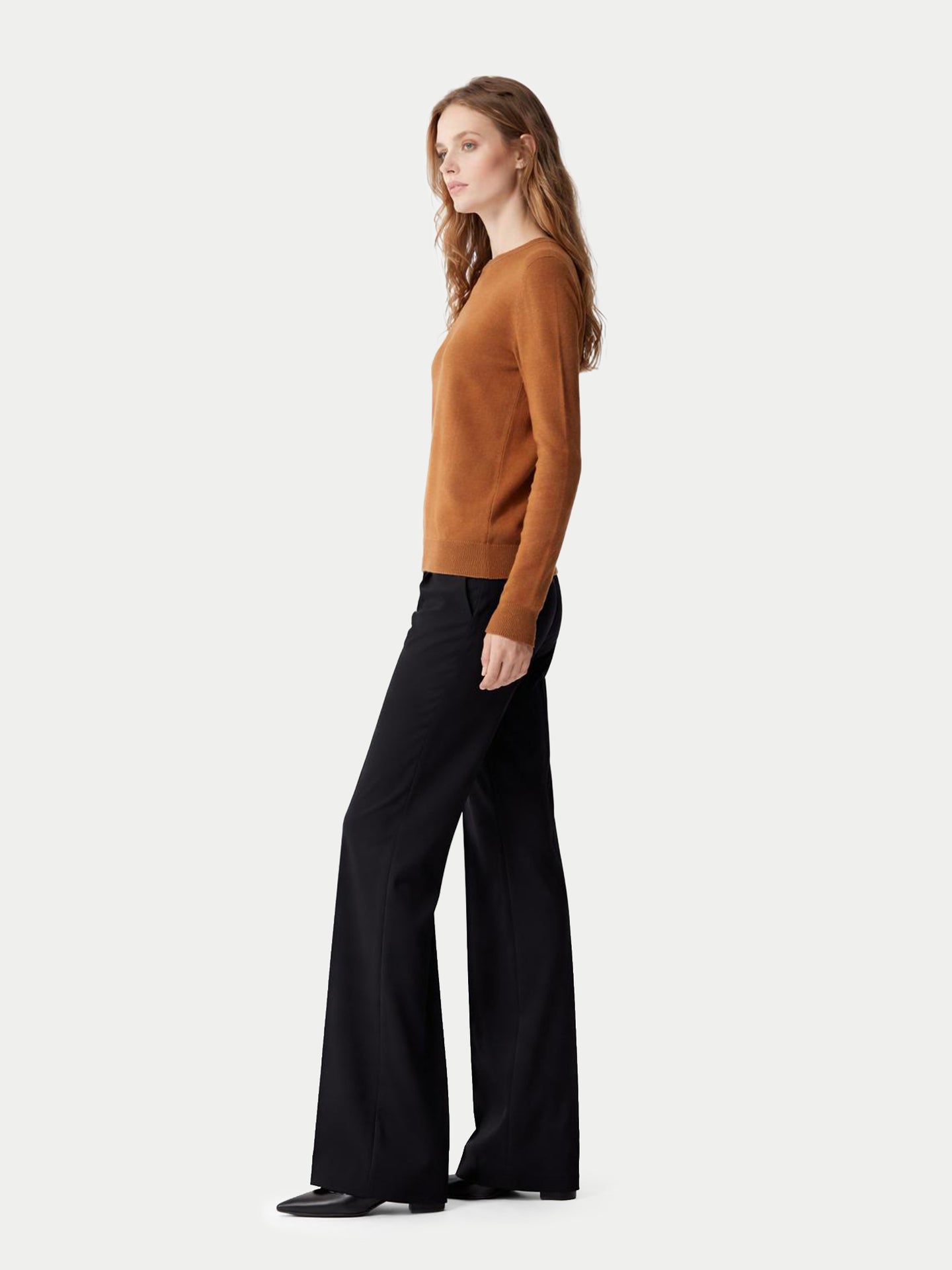 Pull col rond en cachemire Essential pour femmes
