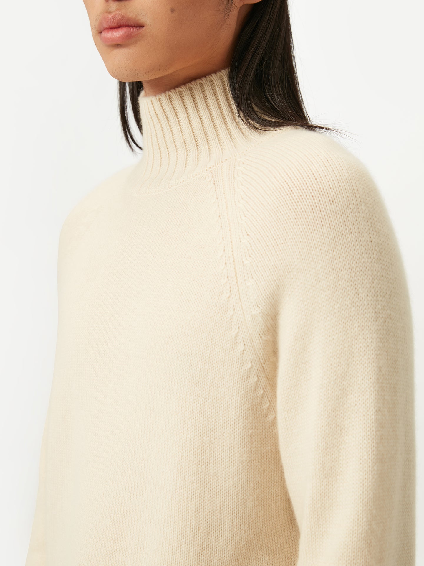 Col roulé pour homme - Cachemire organique -GOBI Touch of Nature blanc - Gobi Cashmere 