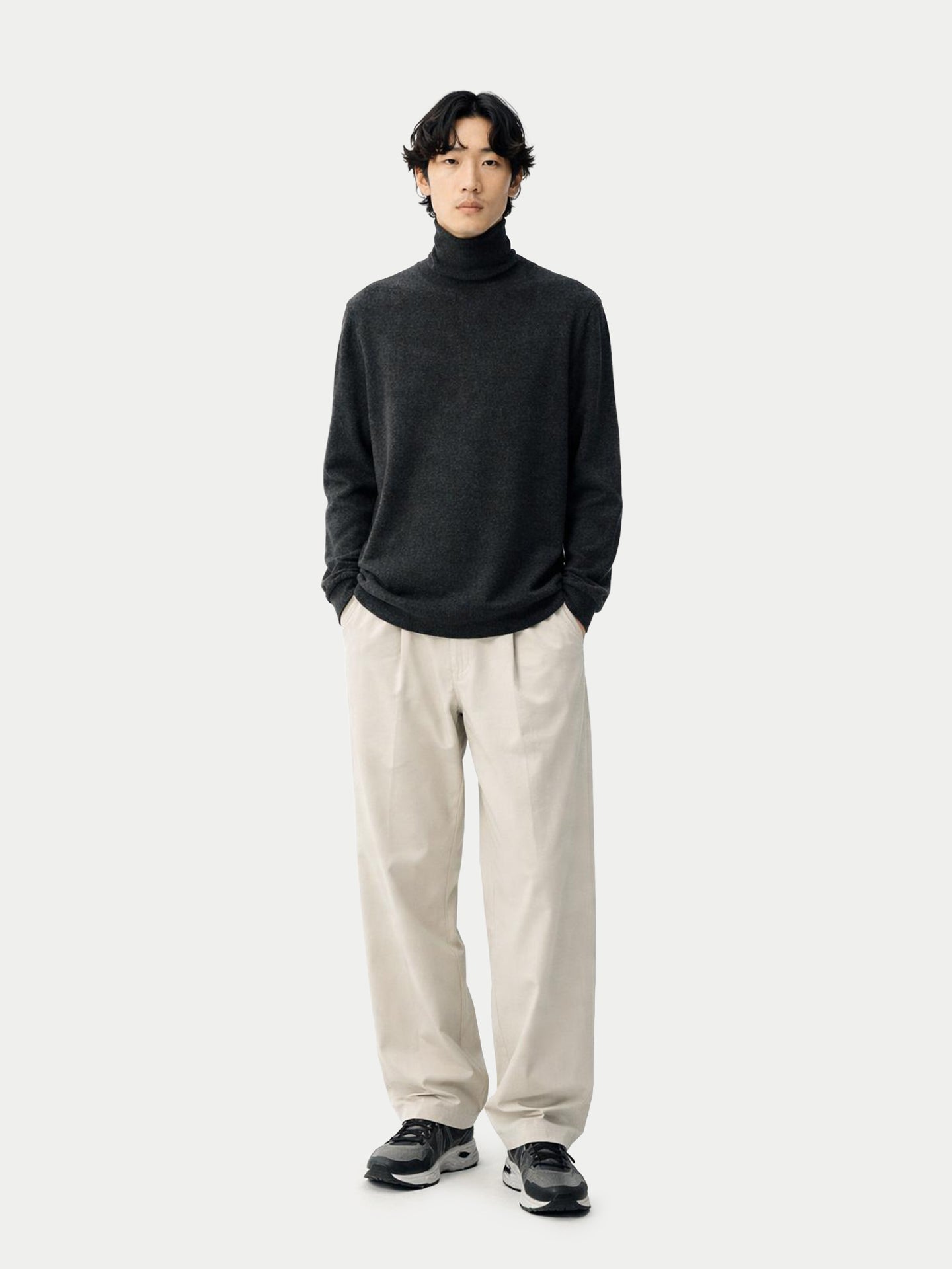 Pull col roulé en cachemire Essential pour hommes