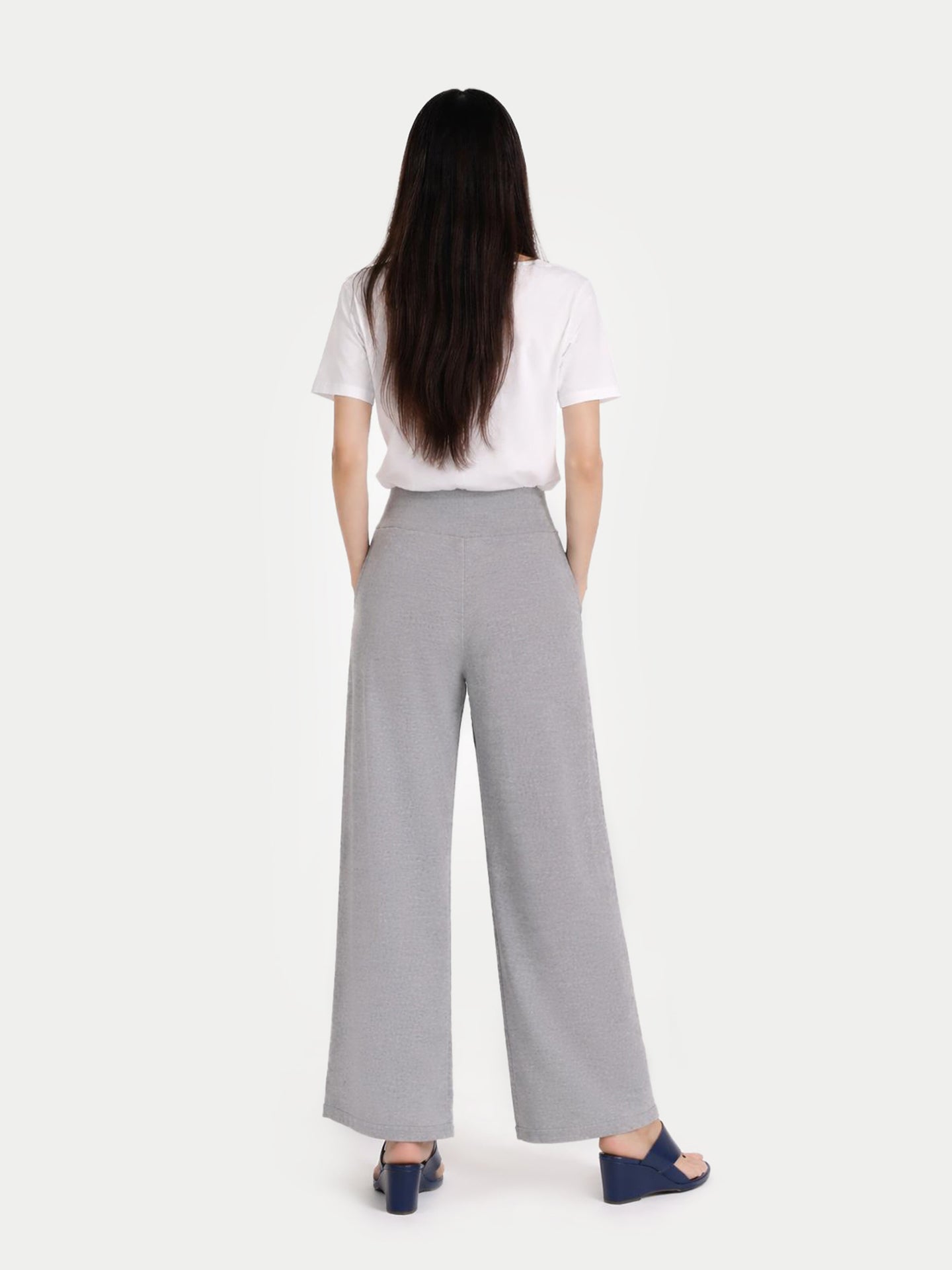 Pantalon large en cachemire