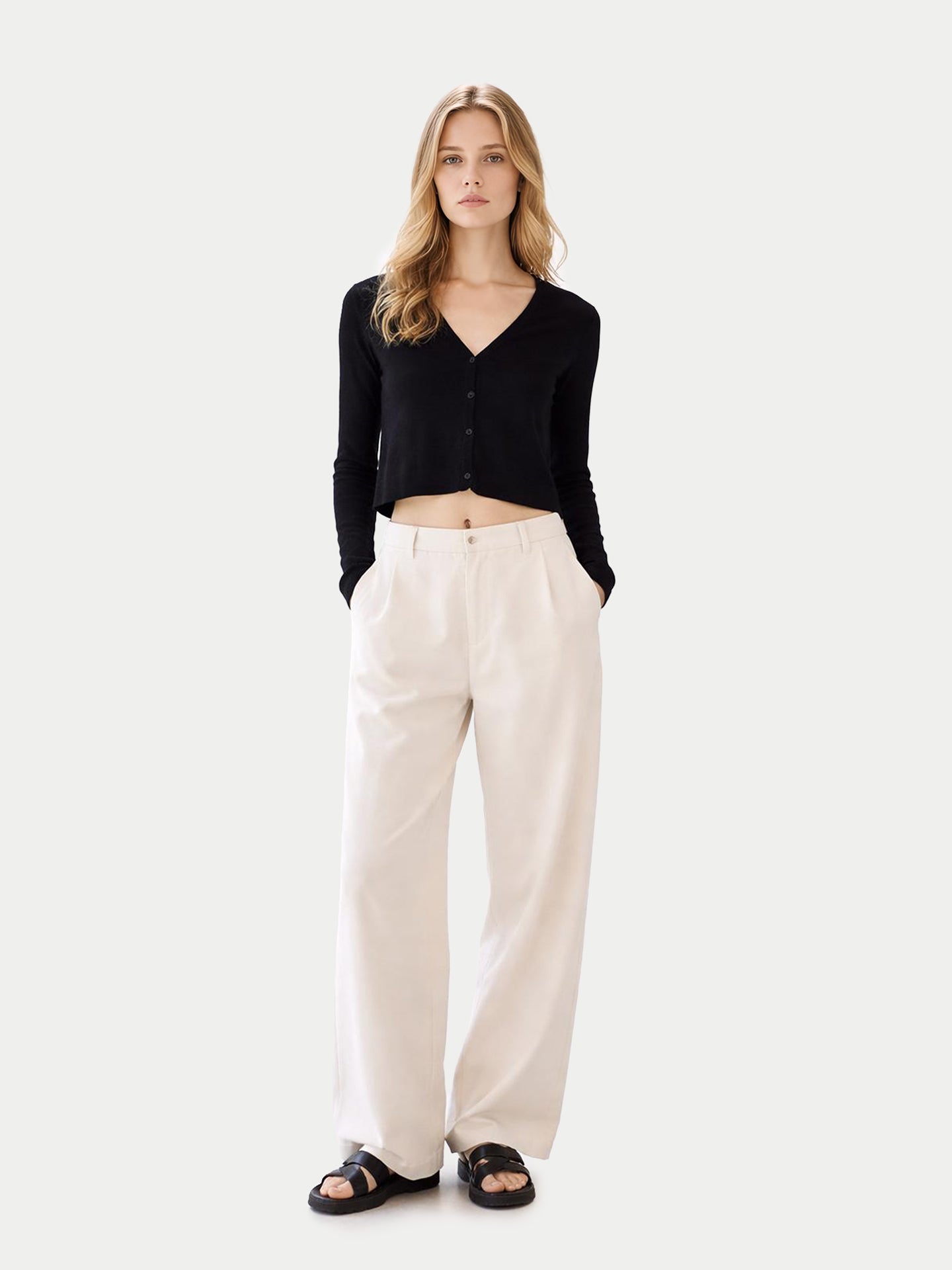 Cardigan léger en soie de cachemire