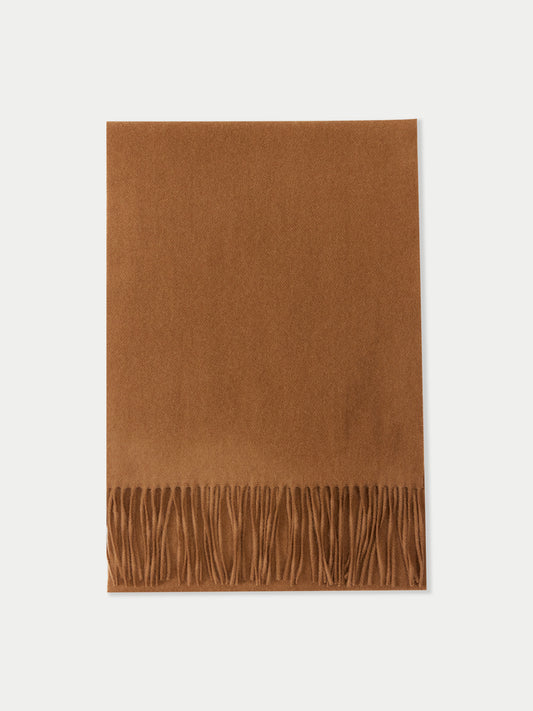 Écharpe avec franges en cachemire pour unisex
