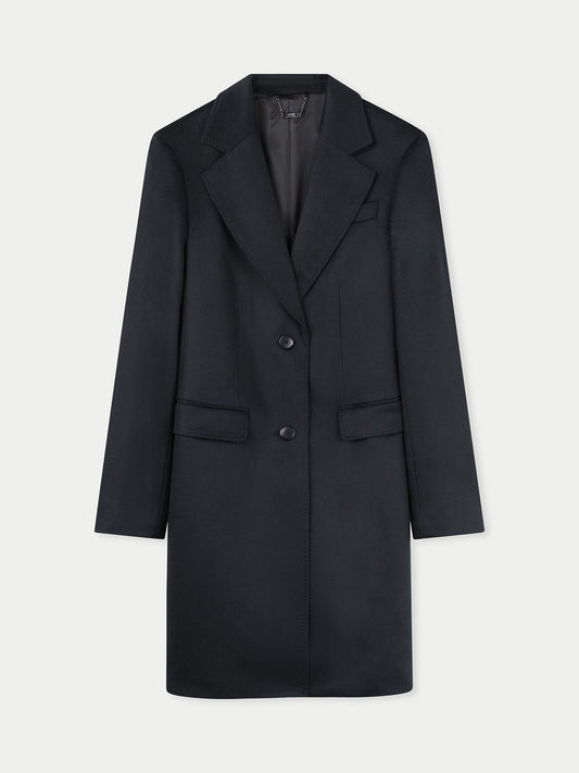 GOBI Manteau en cachemire pour femme -G.Spina Noir - Gobi Cashmere 