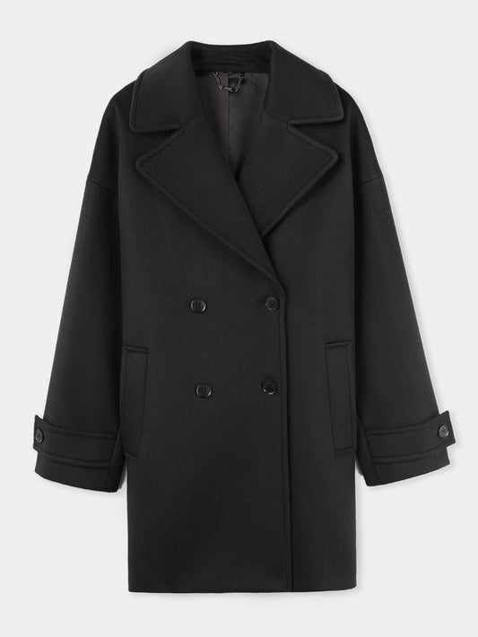 GOBI Manteau en cachemire - Giorgio Spina Noir - Gobi Cashmere