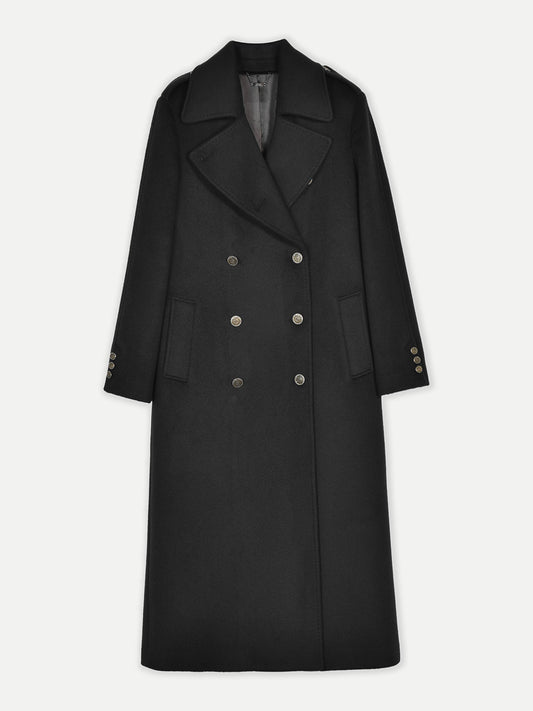Manteau en cachemire à double boutonnage - GOBI Collection Country-Chic - Gobi Cashmere