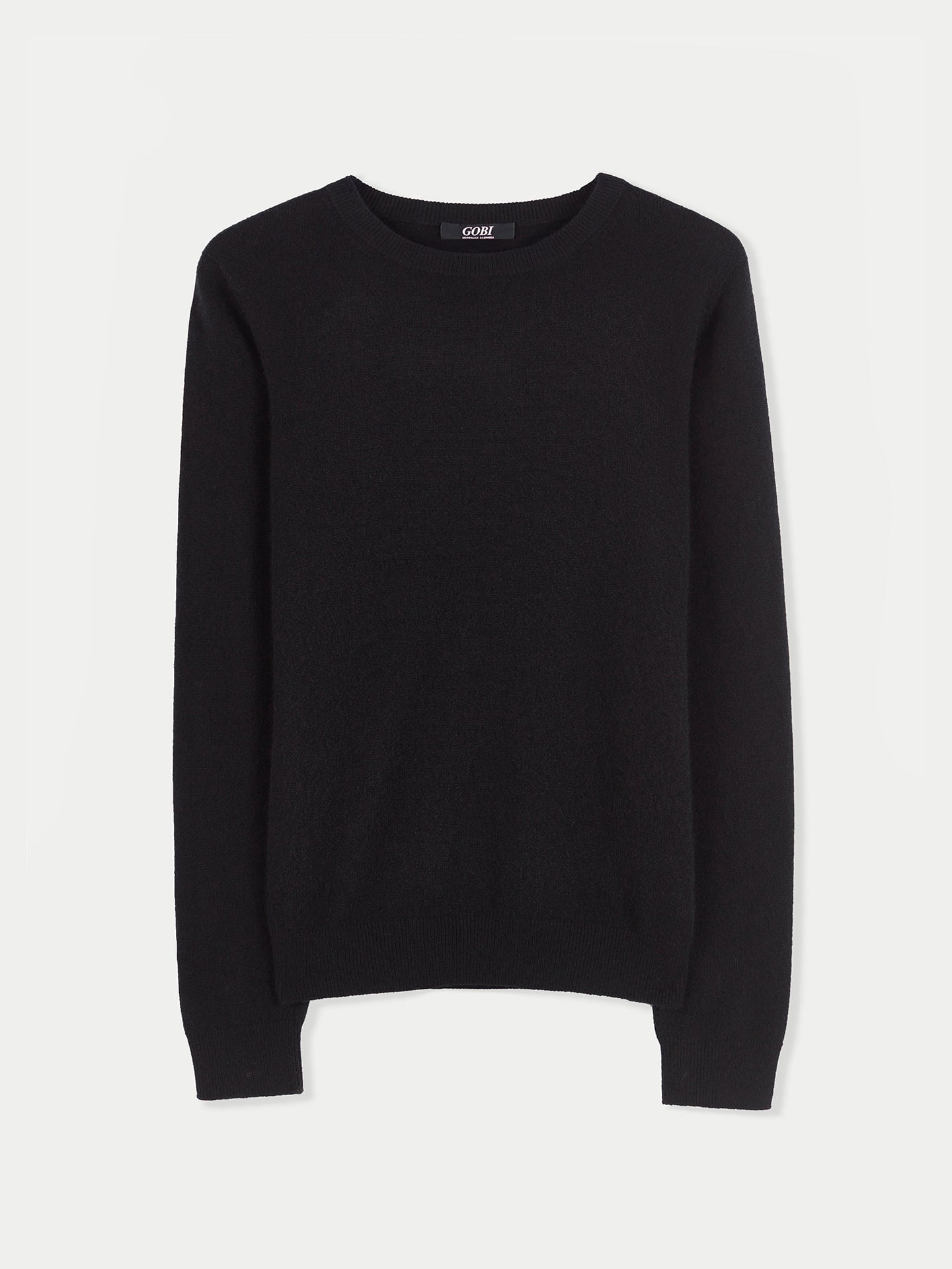Pull col rond en Cachemire pour femmes Noir - Gobi Cashmere