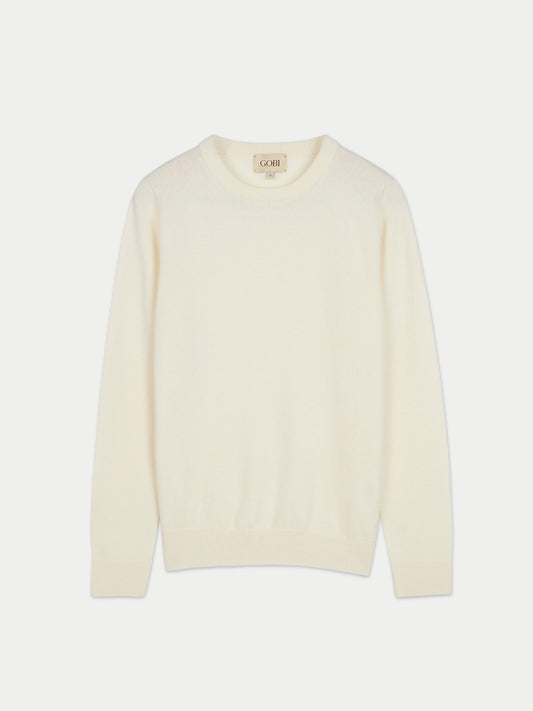 Pull col rond en cachemire pour femmes