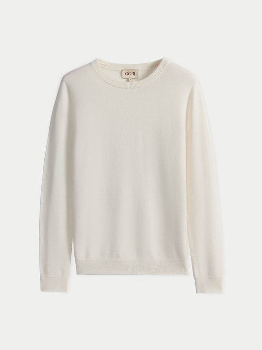 Pull col rond en cachemire Essential pour femmes
