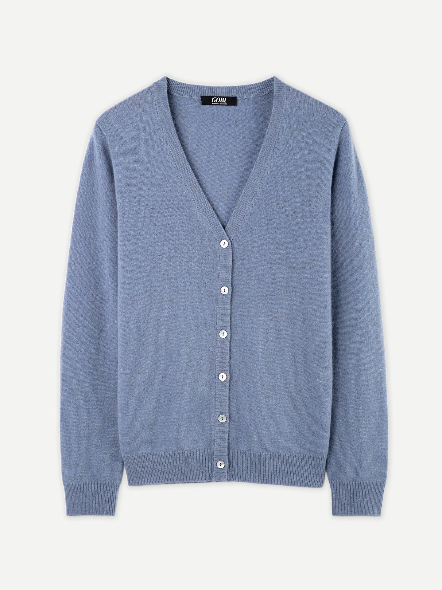Cardigan col en V en Cachemire pour femmes Marin - Gobi Cashmere