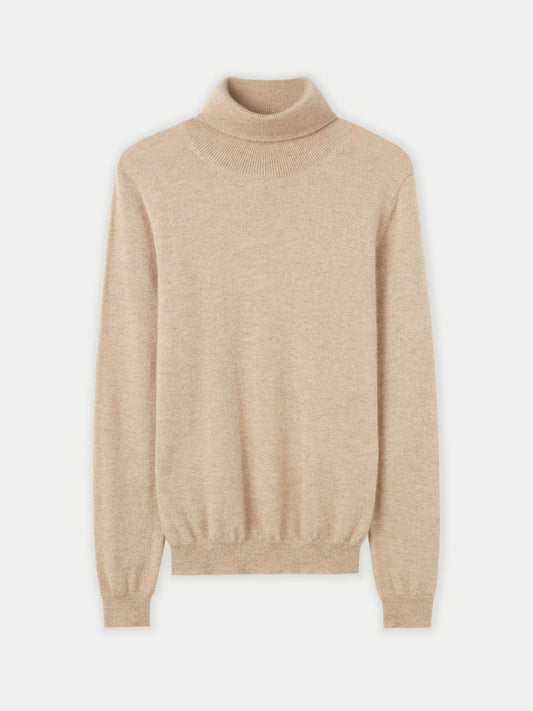 Col roulé femme en cachemire Taupe - Gobi Cashmere 