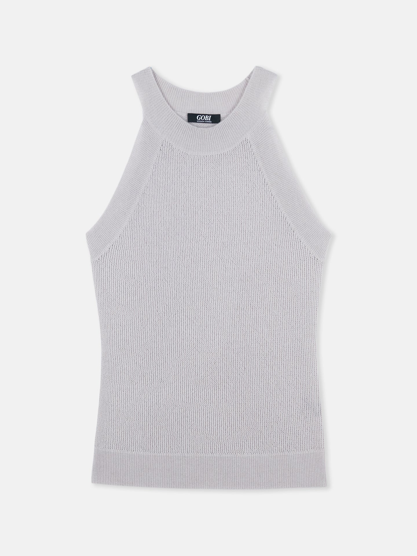 Top sans manches en cachemire luxueux Gris | GOBI Cashmere