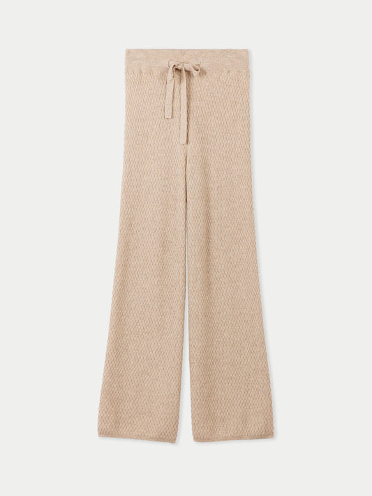 Pantalon en cachemire coupe classique Taupe - Gobi Cashmere