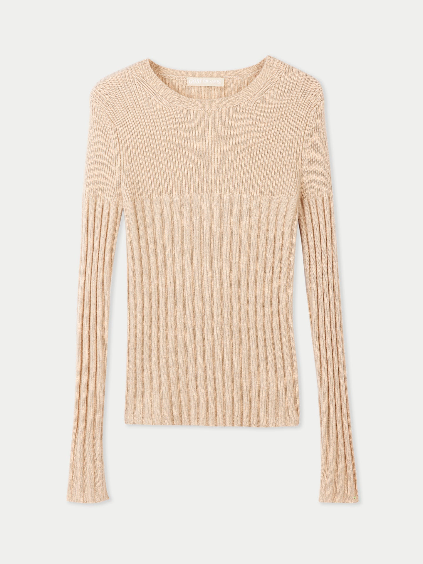 Pull col rond en cachemire Taupe - Gobi Cashmere