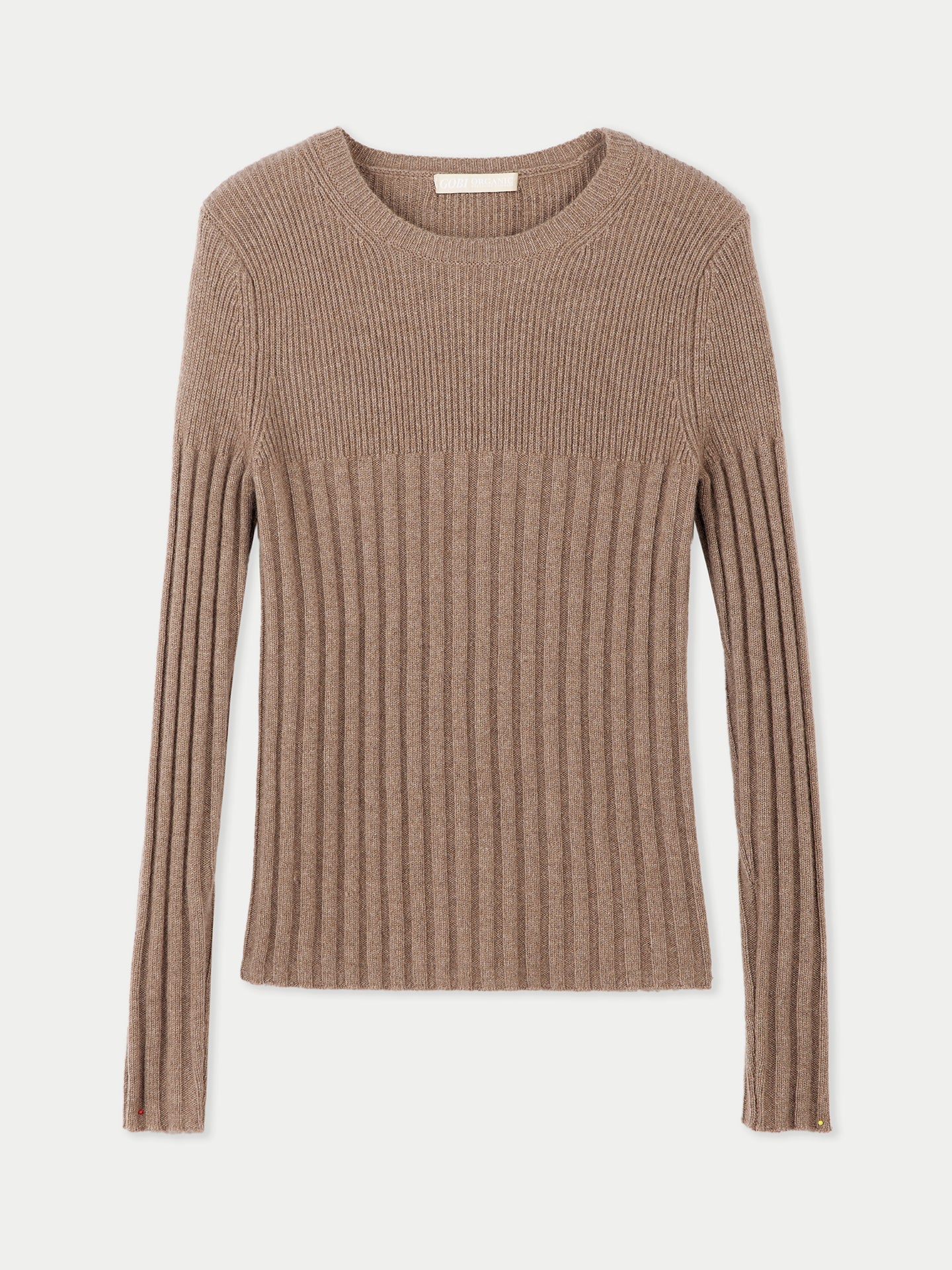 Pull col rond en cachemire Taupe - Gobi Cashmere