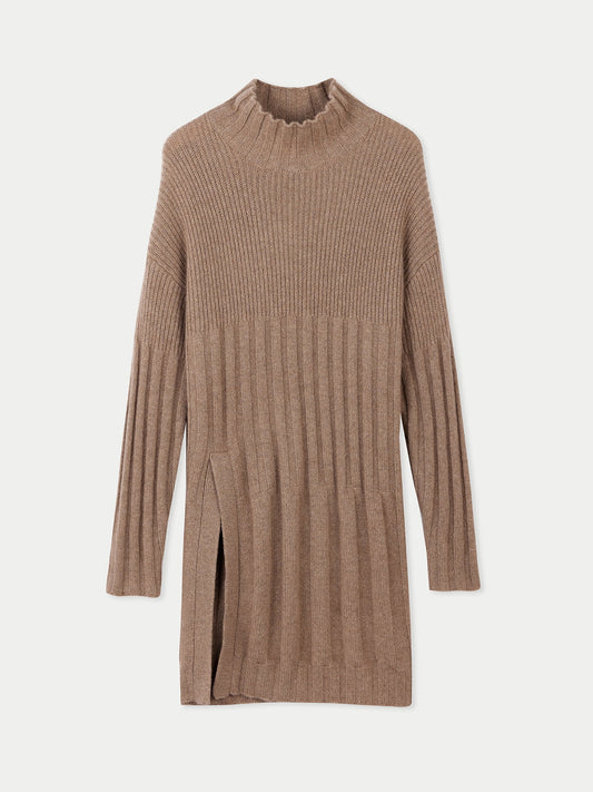 Pull long en cachemire Taupe - Gobi Cashmere