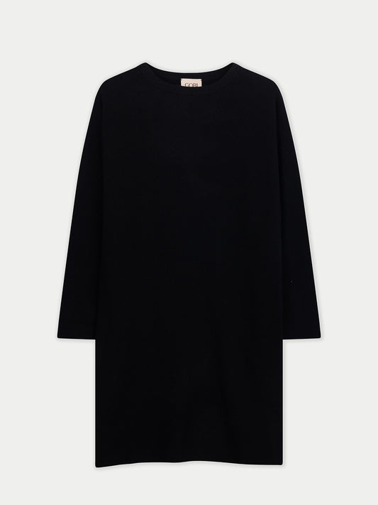 Robe en Cachemire Sans Coutures à Col Rond