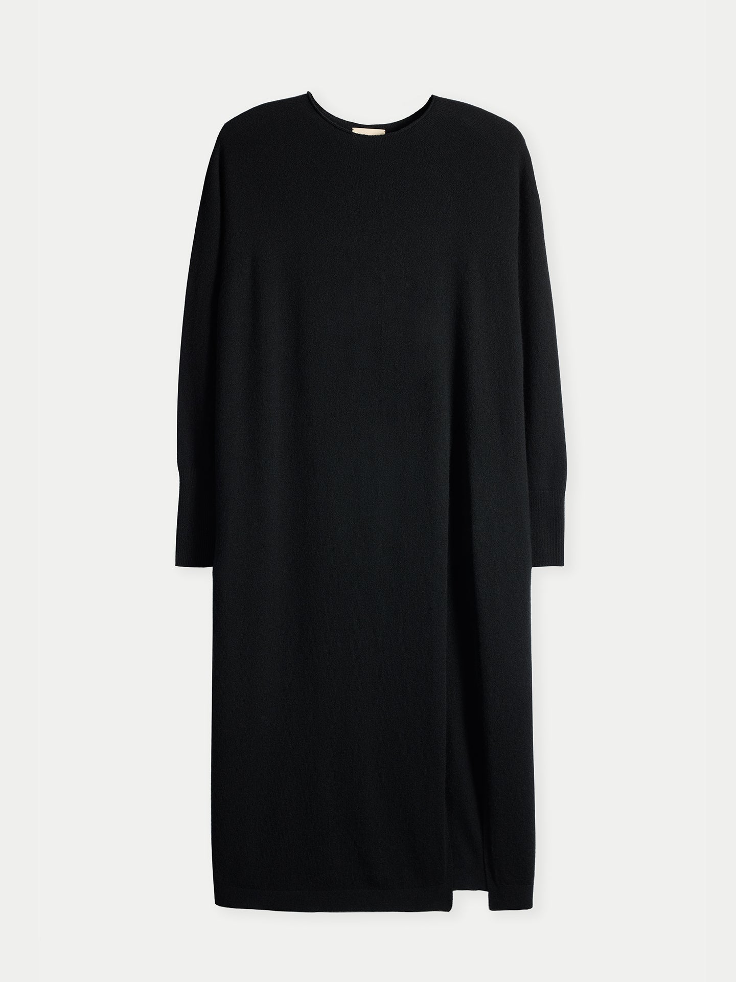 Robe Cachemire Femme Maxi À Fente couleur noir | GOBI Cashmere