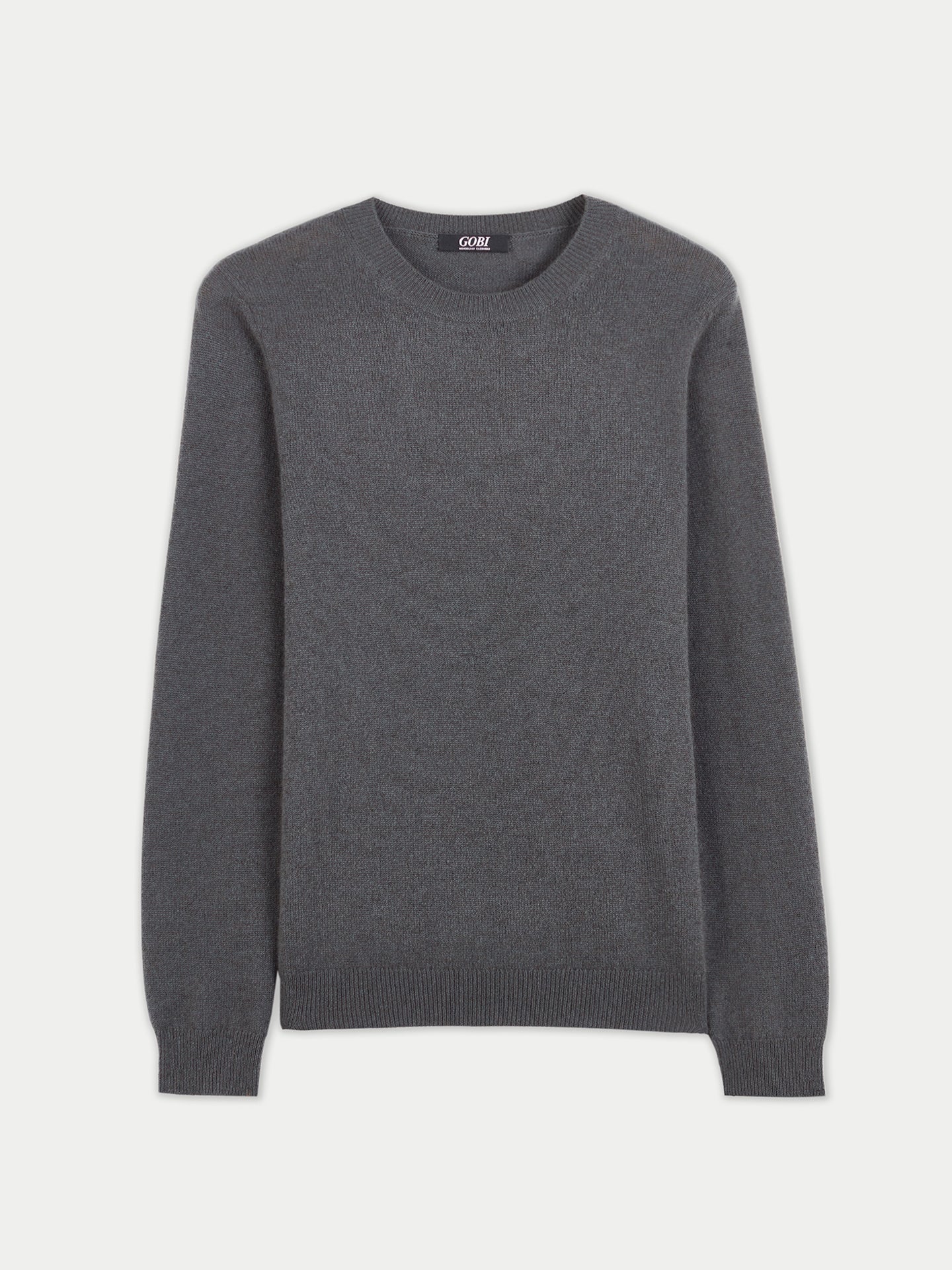 Cachemire léger pour femme Poids Basique Col Rond  Gris - Gobi Cashmere