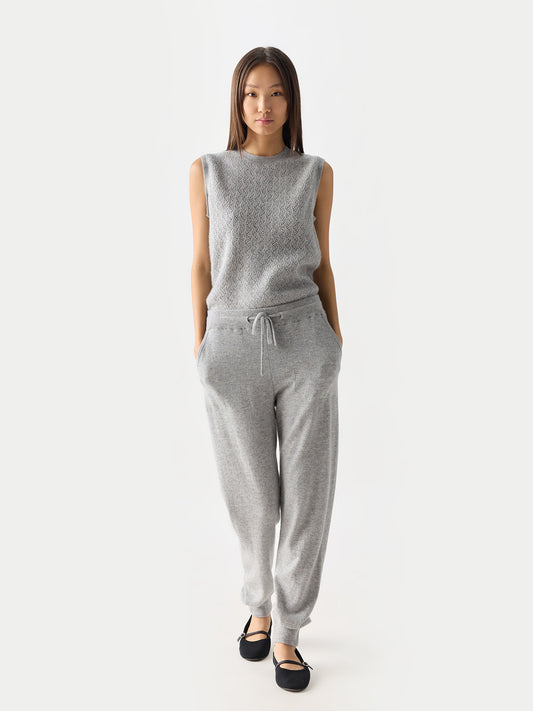 Jogging femme en Cachemire pour femmes couleur gris - Gobi Cashmere