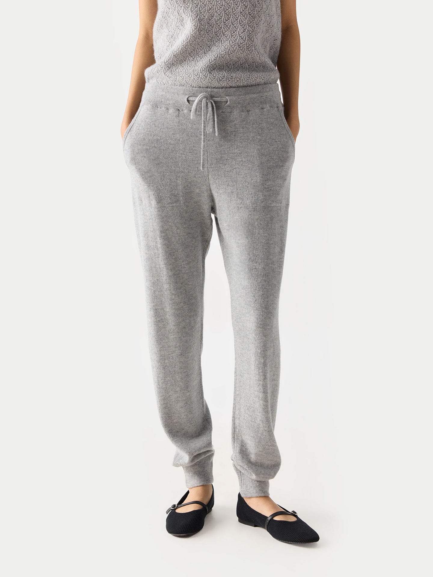 Jogging femme en Cachemire pour femmes couleur gris - Gobi Cashmere